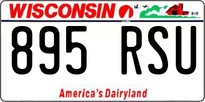 WI license plate 895RSU