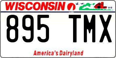 WI license plate 895TMX