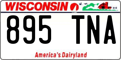 WI license plate 895TNA