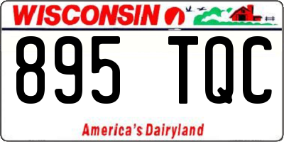 WI license plate 895TQC
