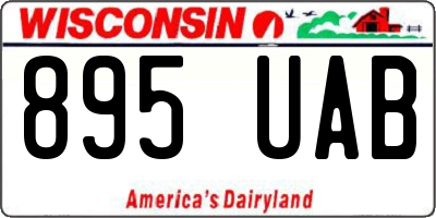 WI license plate 895UAB