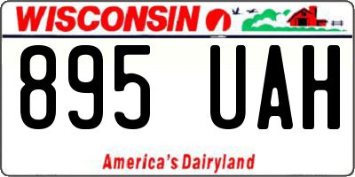 WI license plate 895UAH