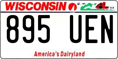 WI license plate 895UEN