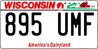 WI license plate 895UMF