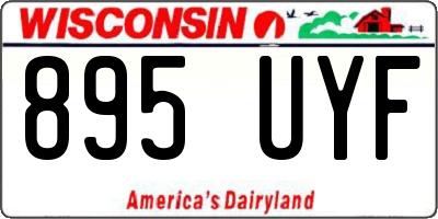WI license plate 895UYF