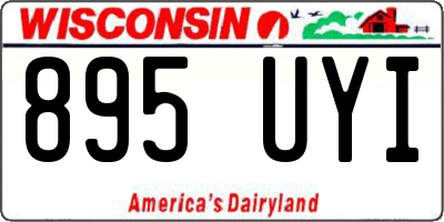 WI license plate 895UYI