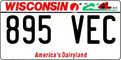 WI license plate 895VEC