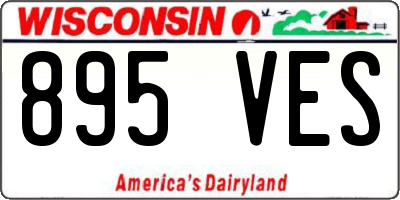 WI license plate 895VES
