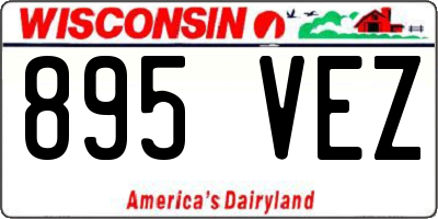 WI license plate 895VEZ
