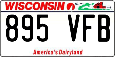 WI license plate 895VFB