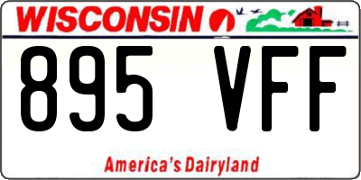 WI license plate 895VFF