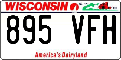 WI license plate 895VFH