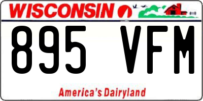 WI license plate 895VFM