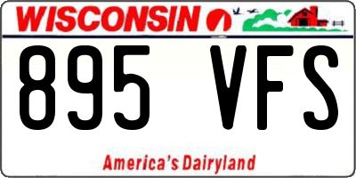 WI license plate 895VFS