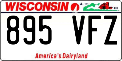 WI license plate 895VFZ