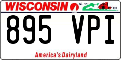 WI license plate 895VPI