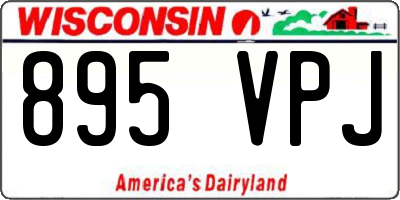 WI license plate 895VPJ