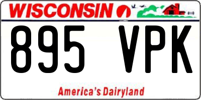 WI license plate 895VPK