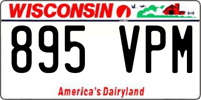 WI license plate 895VPM