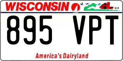 WI license plate 895VPT