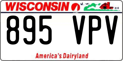WI license plate 895VPV