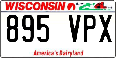 WI license plate 895VPX