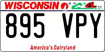WI license plate 895VPY