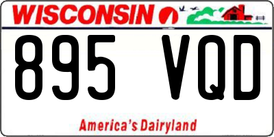 WI license plate 895VQD