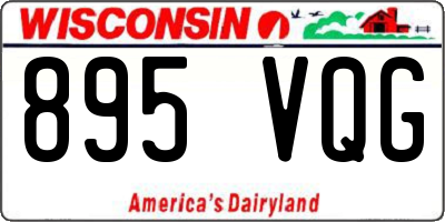 WI license plate 895VQG
