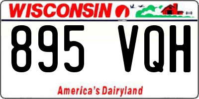 WI license plate 895VQH