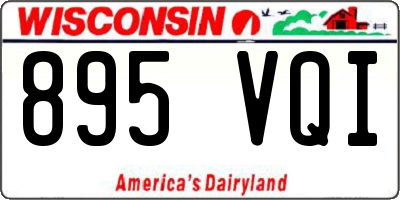 WI license plate 895VQI