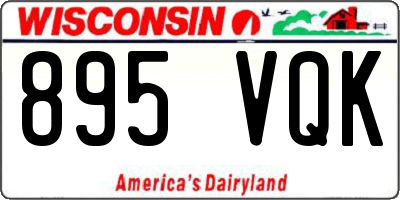 WI license plate 895VQK