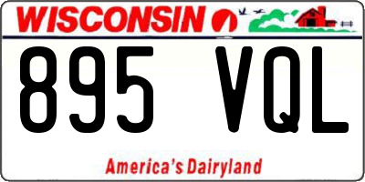 WI license plate 895VQL