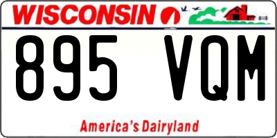 WI license plate 895VQM