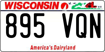 WI license plate 895VQN