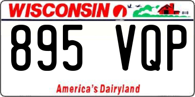 WI license plate 895VQP
