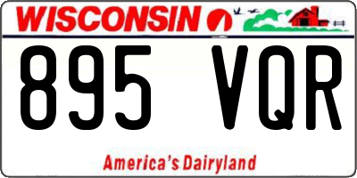 WI license plate 895VQR