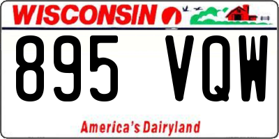 WI license plate 895VQW