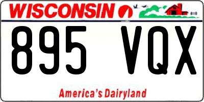 WI license plate 895VQX
