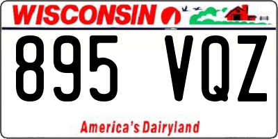 WI license plate 895VQZ