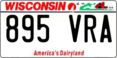 WI license plate 895VRA