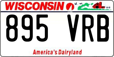 WI license plate 895VRB