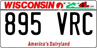 WI license plate 895VRC