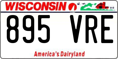 WI license plate 895VRE