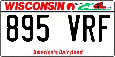 WI license plate 895VRF