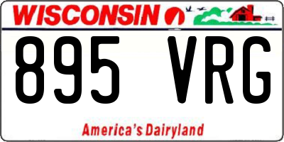 WI license plate 895VRG
