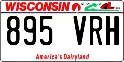 WI license plate 895VRH