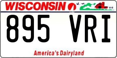 WI license plate 895VRI