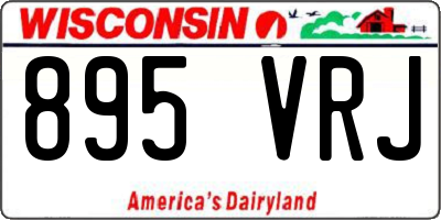 WI license plate 895VRJ