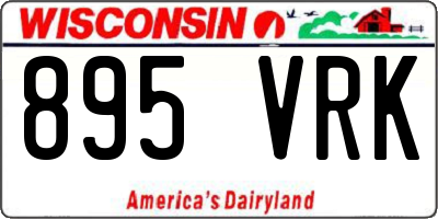 WI license plate 895VRK